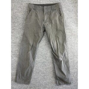 Kuhl Slax Pants Mens 31x32 Gray Straight Leg Stretch Casual Outdoor Hiking